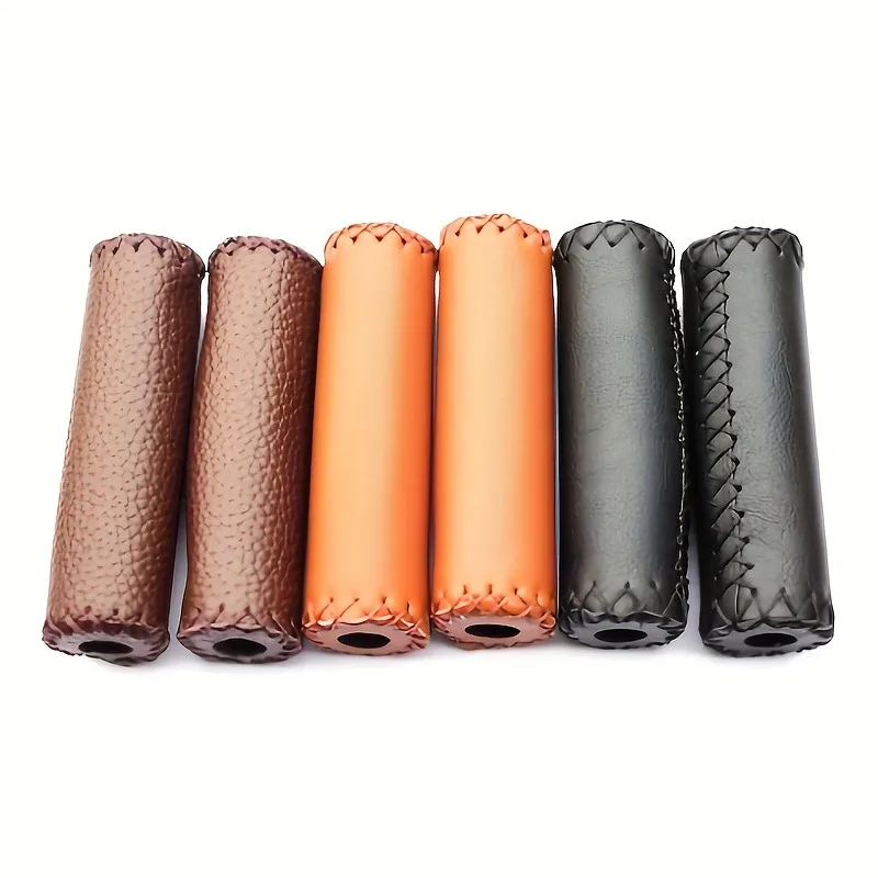 1 Pair Bicycle Grip Mountain Bike Dead Flying Bike Grip Hand Sewn Color High Elasticity Soft Foam Handlebar Bicycle Accessories