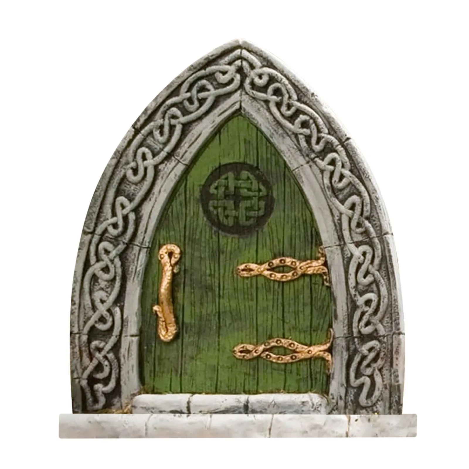 Fairytales Door Decoration Wooden Ornaments Fairys Dwarf Elf Tree Door Garden Statue Decoration Miniatures Yard Art Figurines