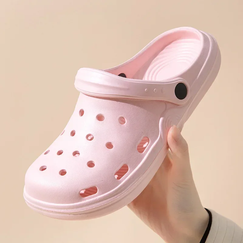 

Womens House Slippers Casual Garden Clogs Outdoor Wide Toe Shoe for Ladies Men Sandalia Non Slip Indoor Outdoor Shoes