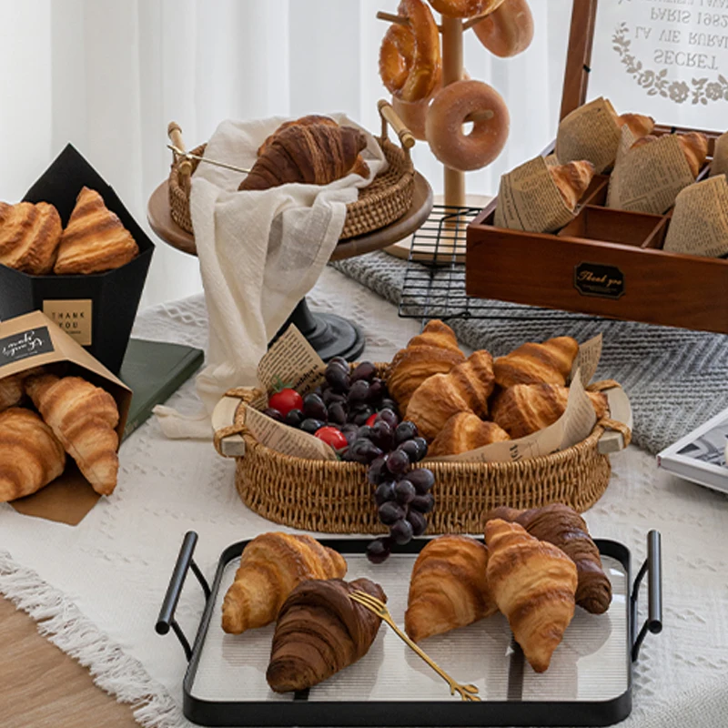 

Simulation Bread Fake Croissant Model Croissants Cake Window Decoration Camping Ornaments Breakfast Food Shooting Props