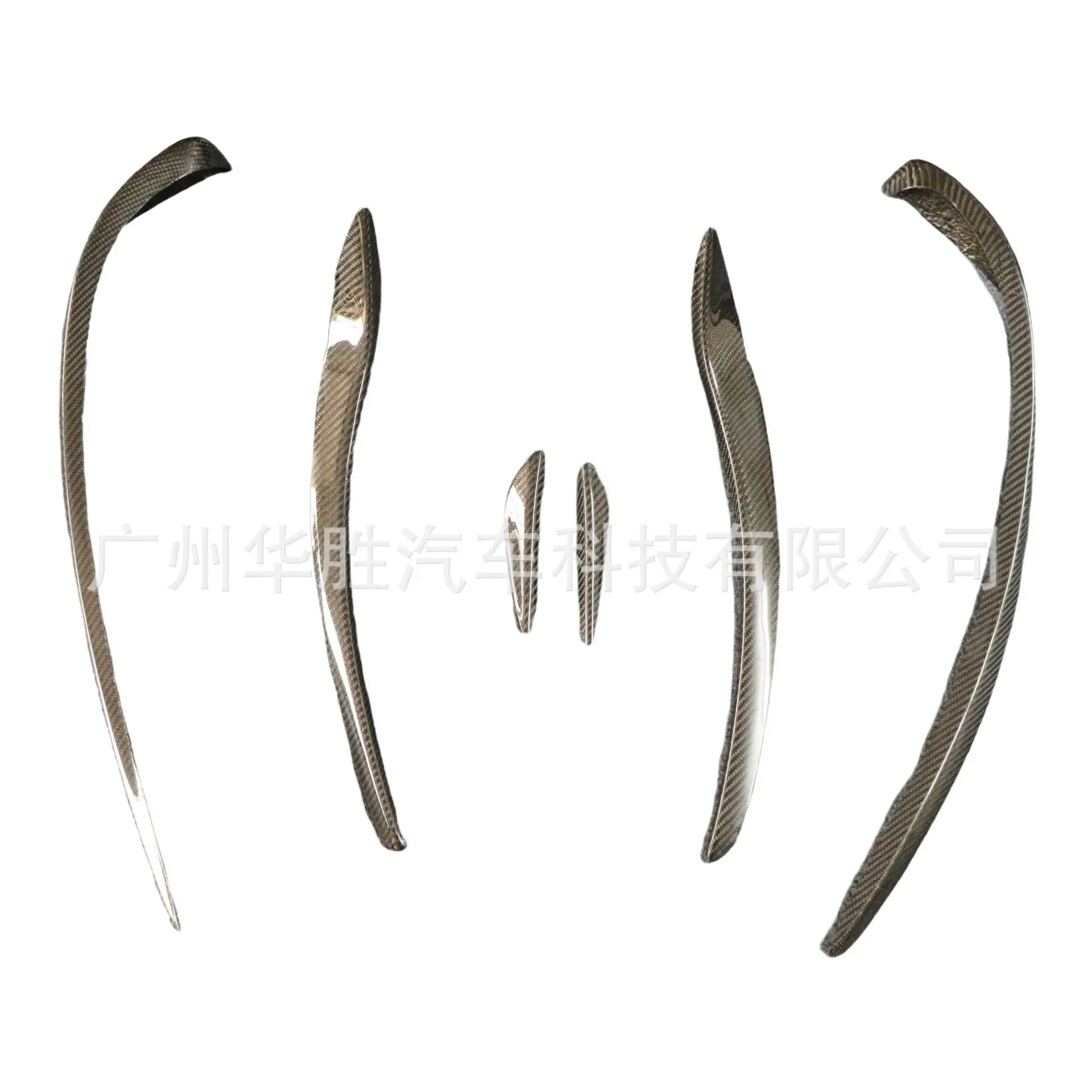 

For Mercedes-Benz CLA W117 front bar carbon fiber air knife large medium small real carbon air knife six-piece set