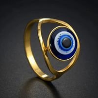 1pc Devil's Eye Ring Geometric Index Finger Ring Stainless Punk Rings for Men Women Fashion Jewelry anillos Gifts Hot Sale