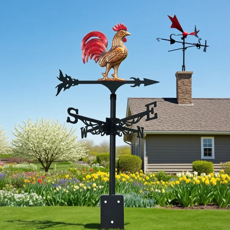 New Trend Indicator, Colorful 3d Rooster, European-Style Art Piece, Outdoor Rooftop Garden, Festival Decoration, Home Decor view 6