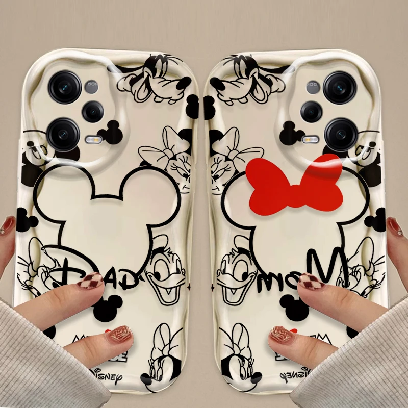 Cute Mickey Minnie Mouse Case for Xiaomi Redmi Note 14 13 12 11 10 9 Pro Plus 14S 12S 11S 10S 9S Redmi 14C 14R 13C 12 4G 5G Etui