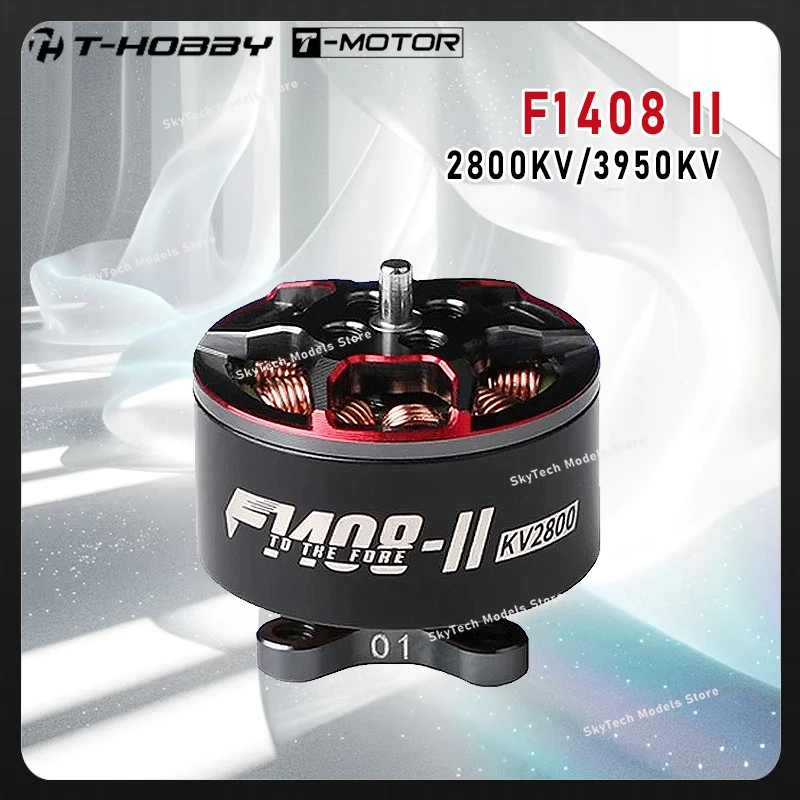 

T-MOTOR T-HOBBY F1408 II Cinewhoop Brushless Motor, 2800KV 4-6S / 3950KV 3-4S, lightweight high power design for 3-4 Inch RC