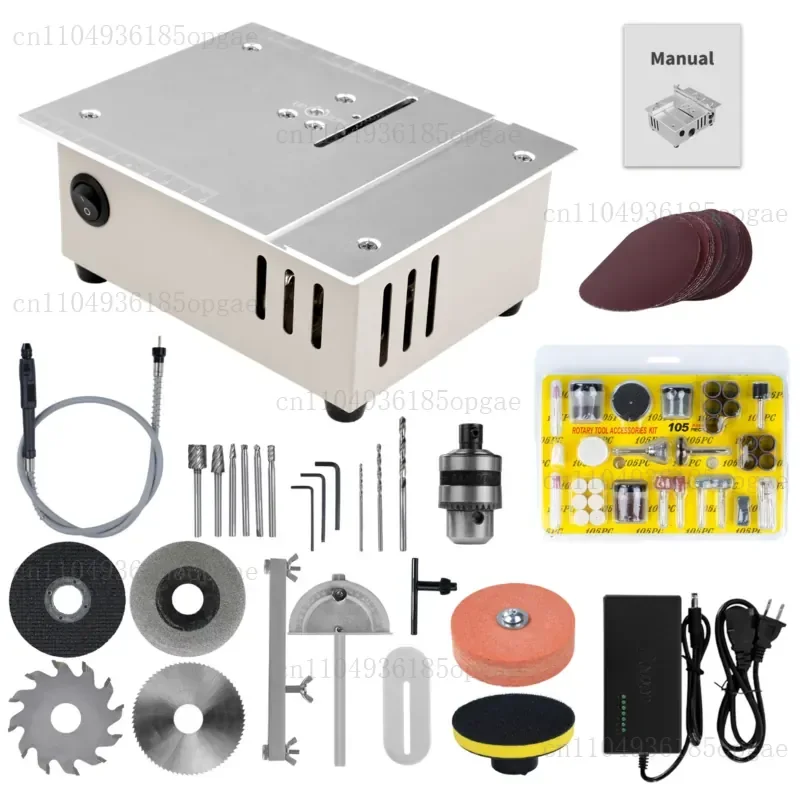 double motor micro table saw 2 inch aluminum alloy mini chainsaw small table saw multi-function