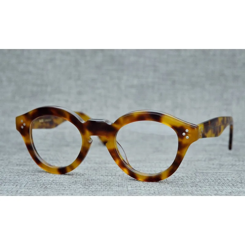 Niche retro glasses frame traditional handmade custom trend for men and women can be matched with anti-blue myopia presbyopia