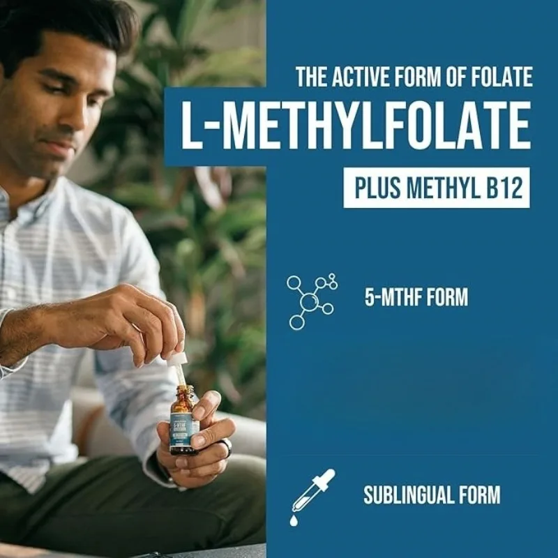 

Жидкие капли Active Methyl Folate. Натуральная диетическая добавка. Поддержка репродукционного и нервного здоровья.