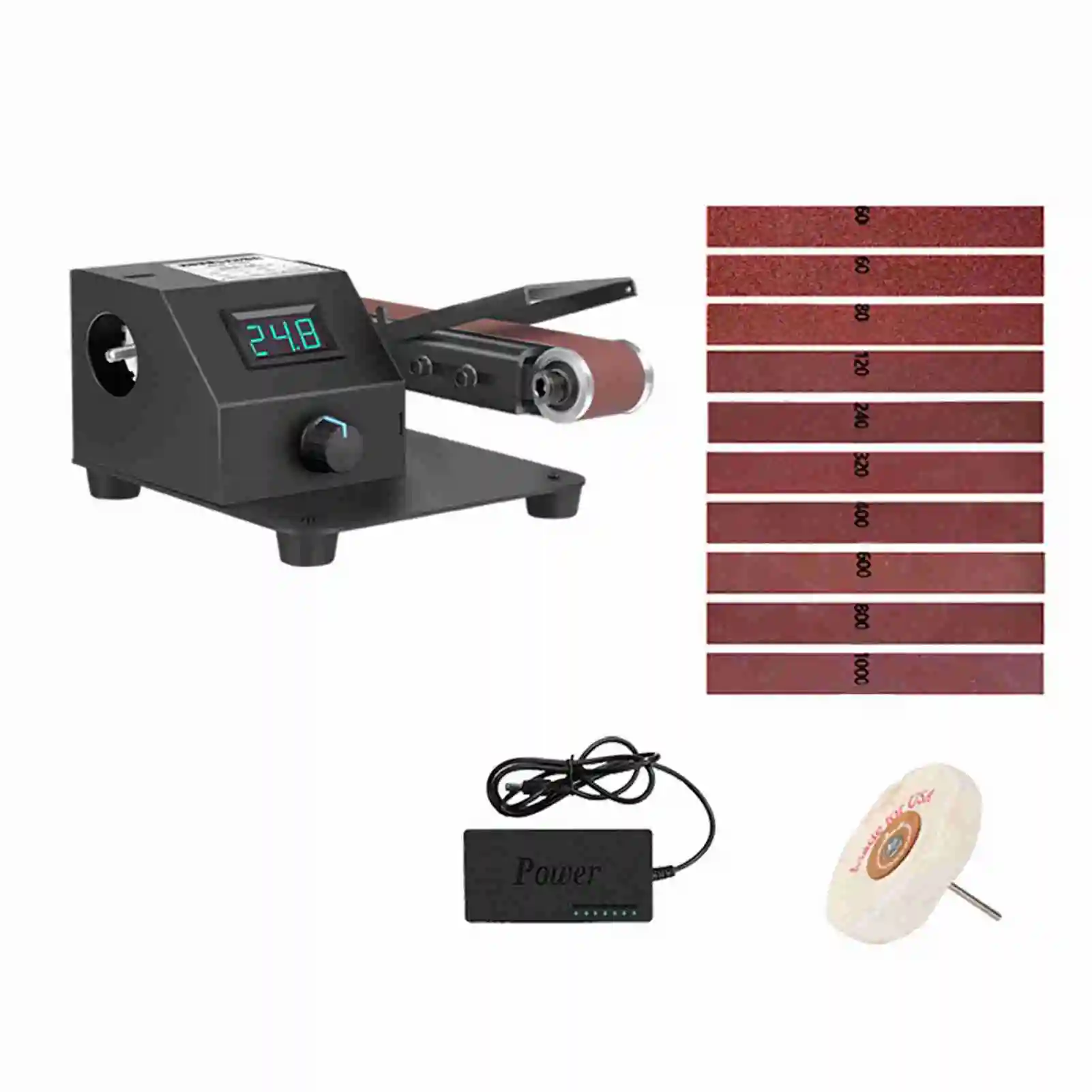 350W Vertical & Horizontal Mini Belt Sander Electric Sanding Polishing Grinding Machine Grinding Sander Grinder Small Sand-belt