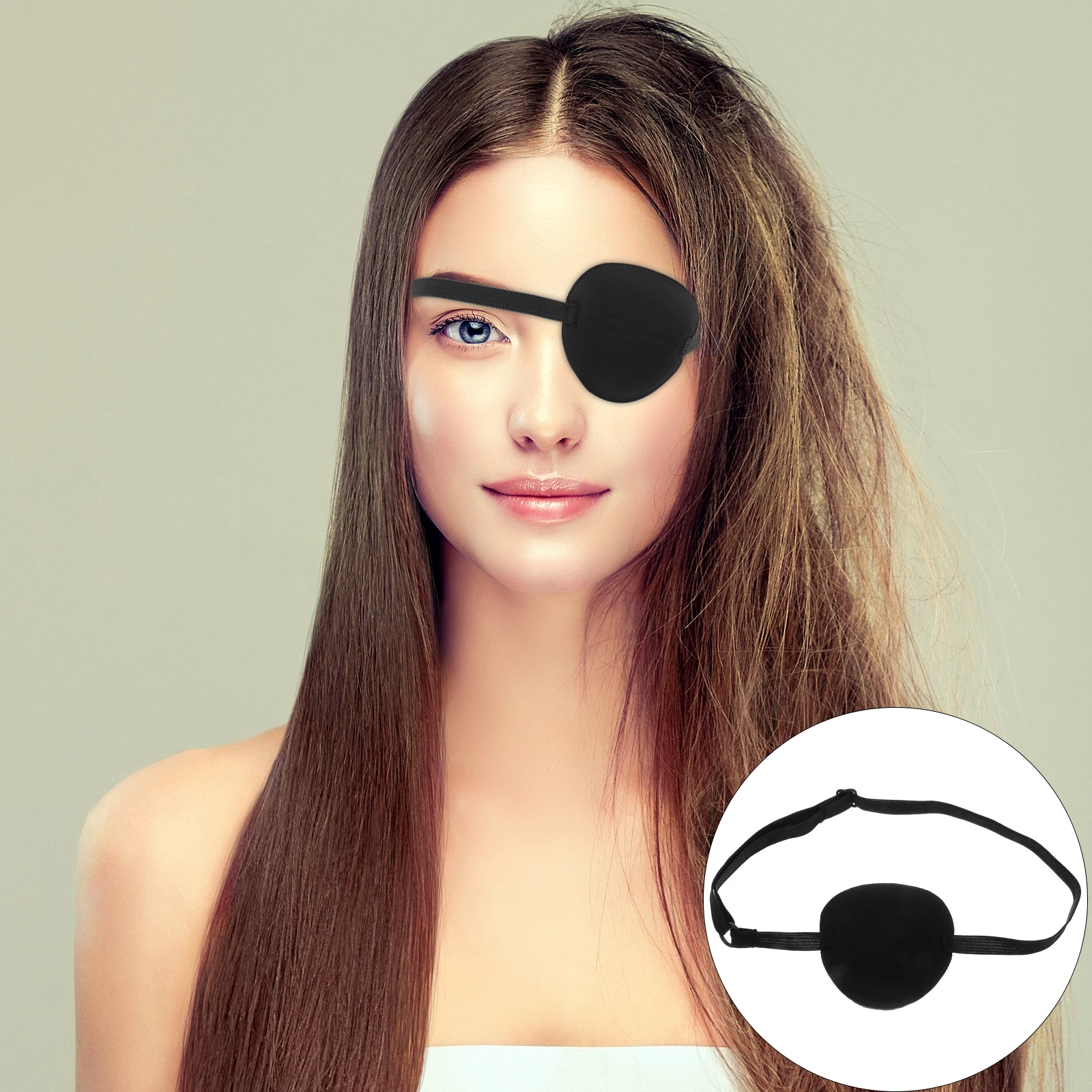 

10Pcs Sponge Eye Patch Adjustable Stretchy Band Light Blocking Amblyopia Lazy Eye Patch for Kids Pediatric Eye Care