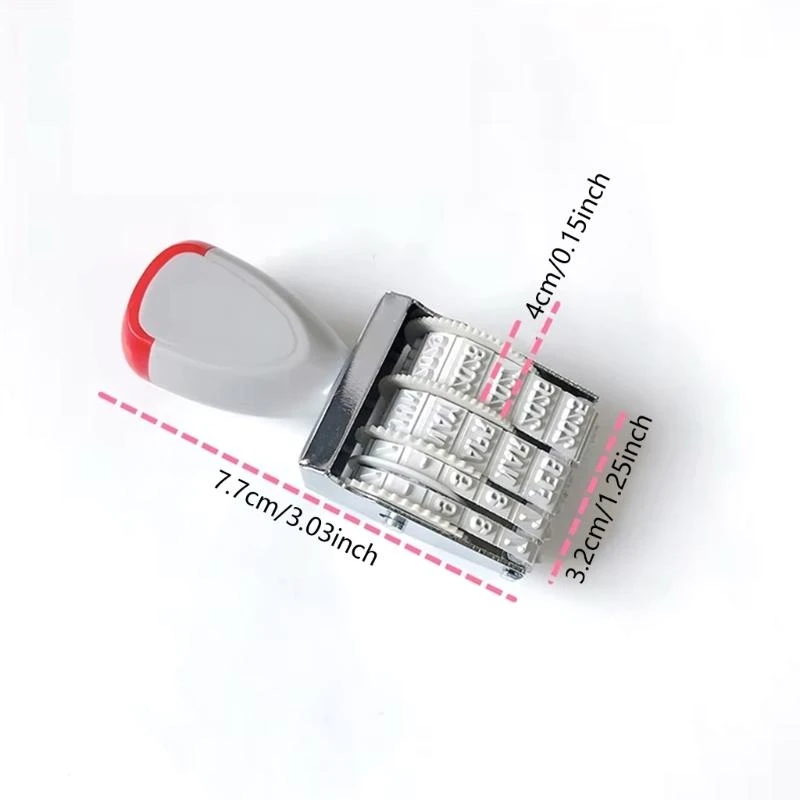 Rubber Stamp Line Dater English Date Stamp Office Stamp Rotating Stamp best sale