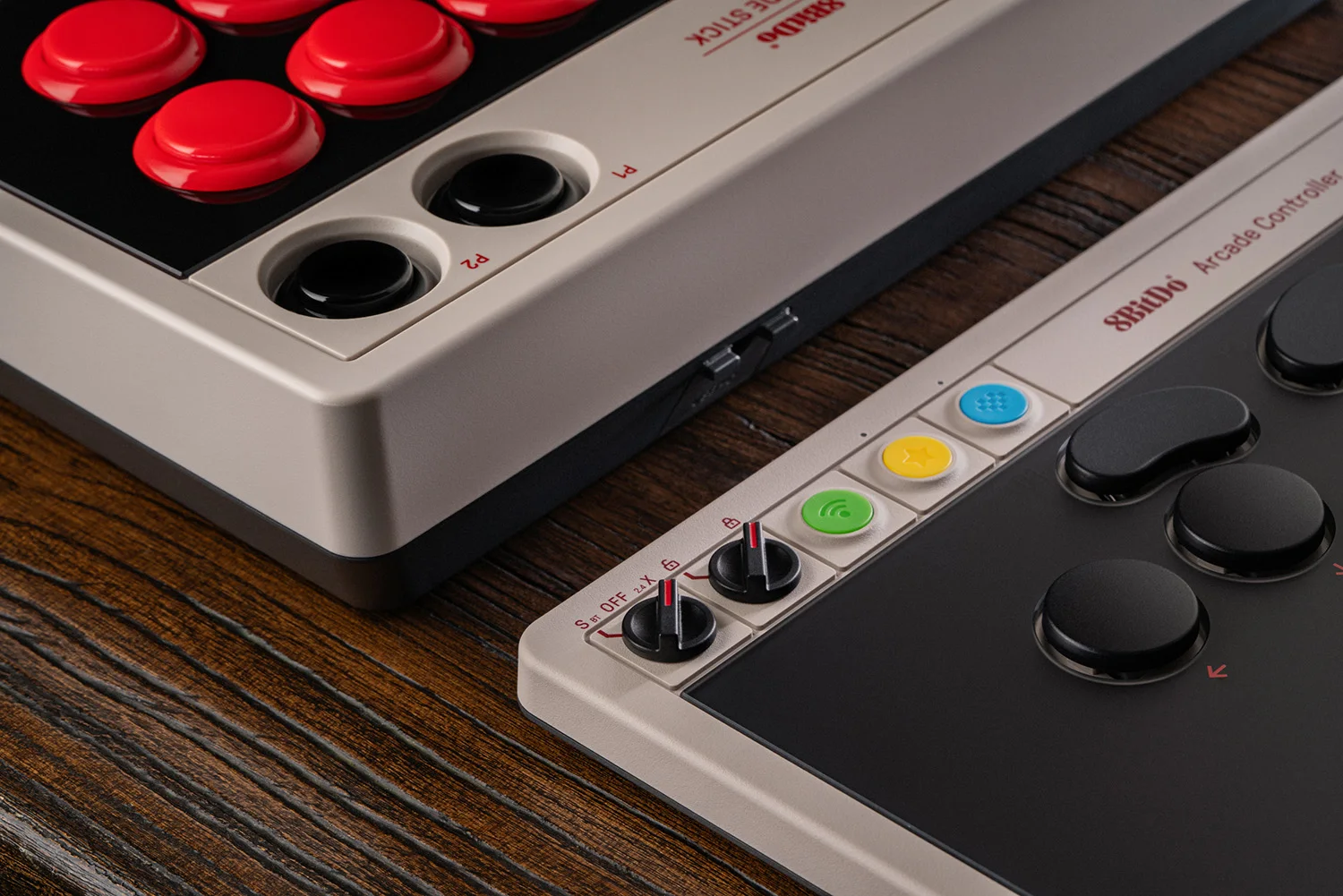 8BitDo All-Button Arcade-Controller für Switch & Windows – 3 Verbindungsmodi, flache lineare Schalter, 4 programmierbare Tasten – Detail 2