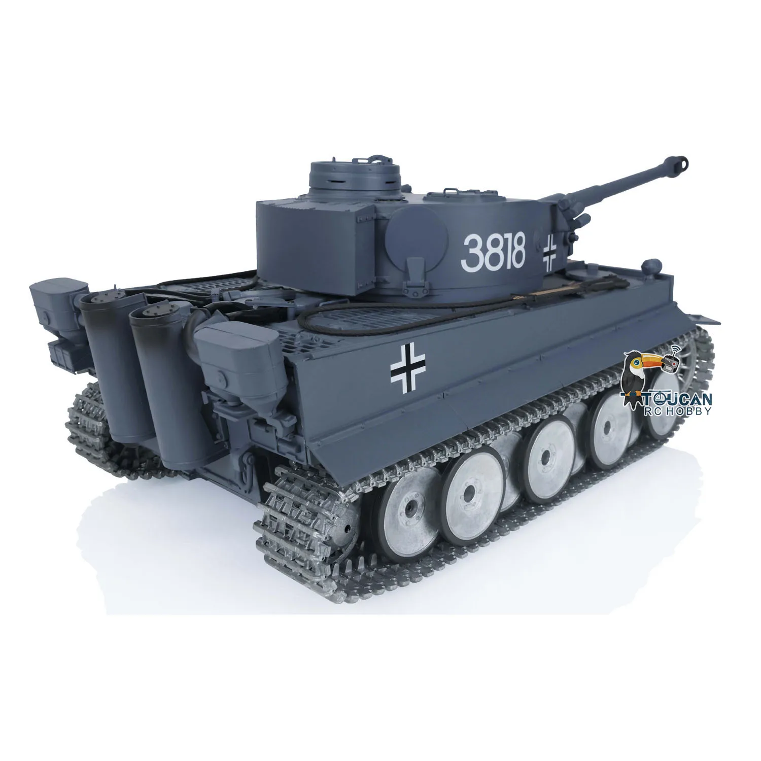 Zabawki Heng Long 1/16 3818 Tiger 1 pełny metalowa obudowa plastikowy kadłub RTR zbiornik RC gotowy do jazdy sterowanie radiowe samochody TH15883