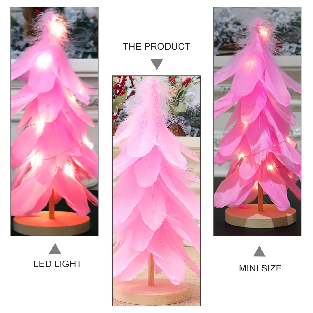 

nament Mini Xmas Trees LED Light for Home Party Tabletop Decor Christmas Tree With Light Gifts