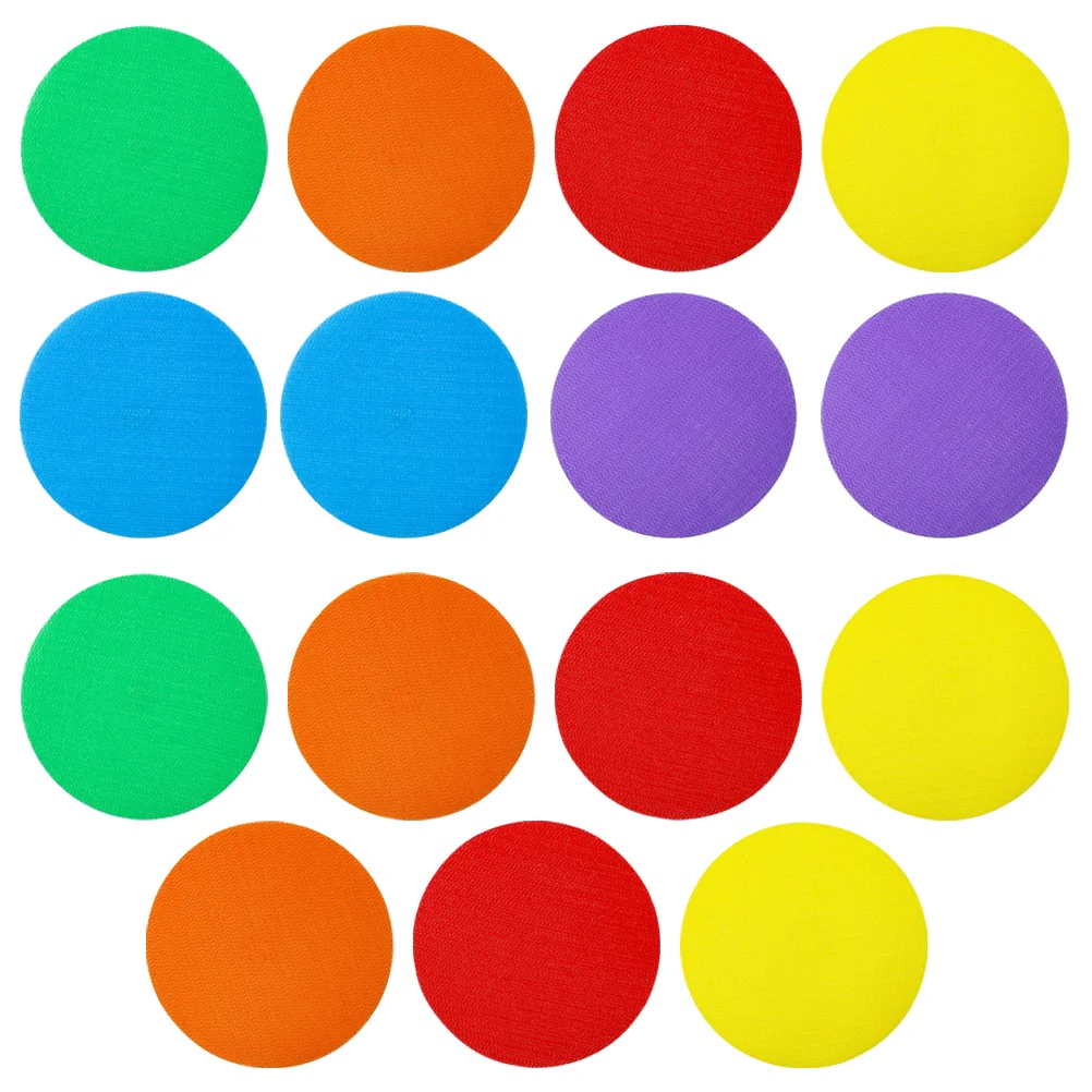 24 Pcs Carpet Markers Circles for Classroom Dots Flooring Colored Round Stickers Polyester Sitting Child Decor