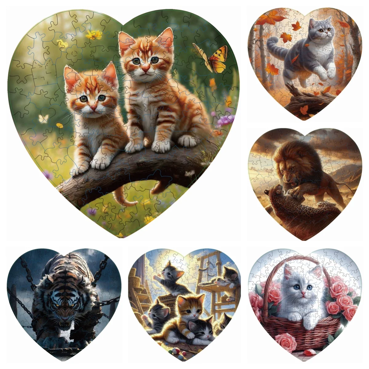 

Lion Cat Puzzle High Difficulty Toy Puzzle Concentration Training Christma Birthday Holiday Gifts Home Decor