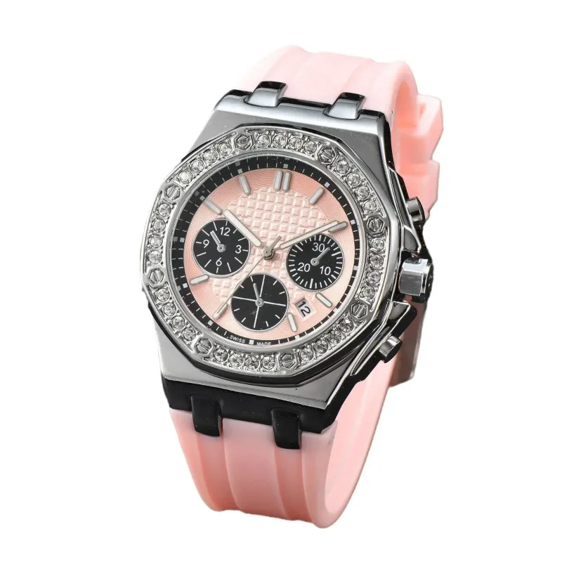 ​2025 Women's Luxury Retro Quartz Watch Sapphire Crystal 100M Waterproof Stainless Steel Silicone Strap Week Date Display