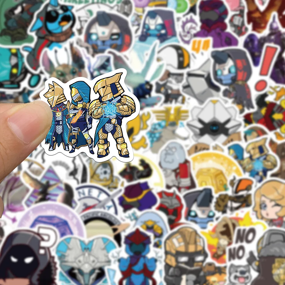 50Pcs New Popular Cartoon games Destiny 2 Graffiti stickers Motorcycle Phone Case Refrigerator Decoration Waterproof sticker