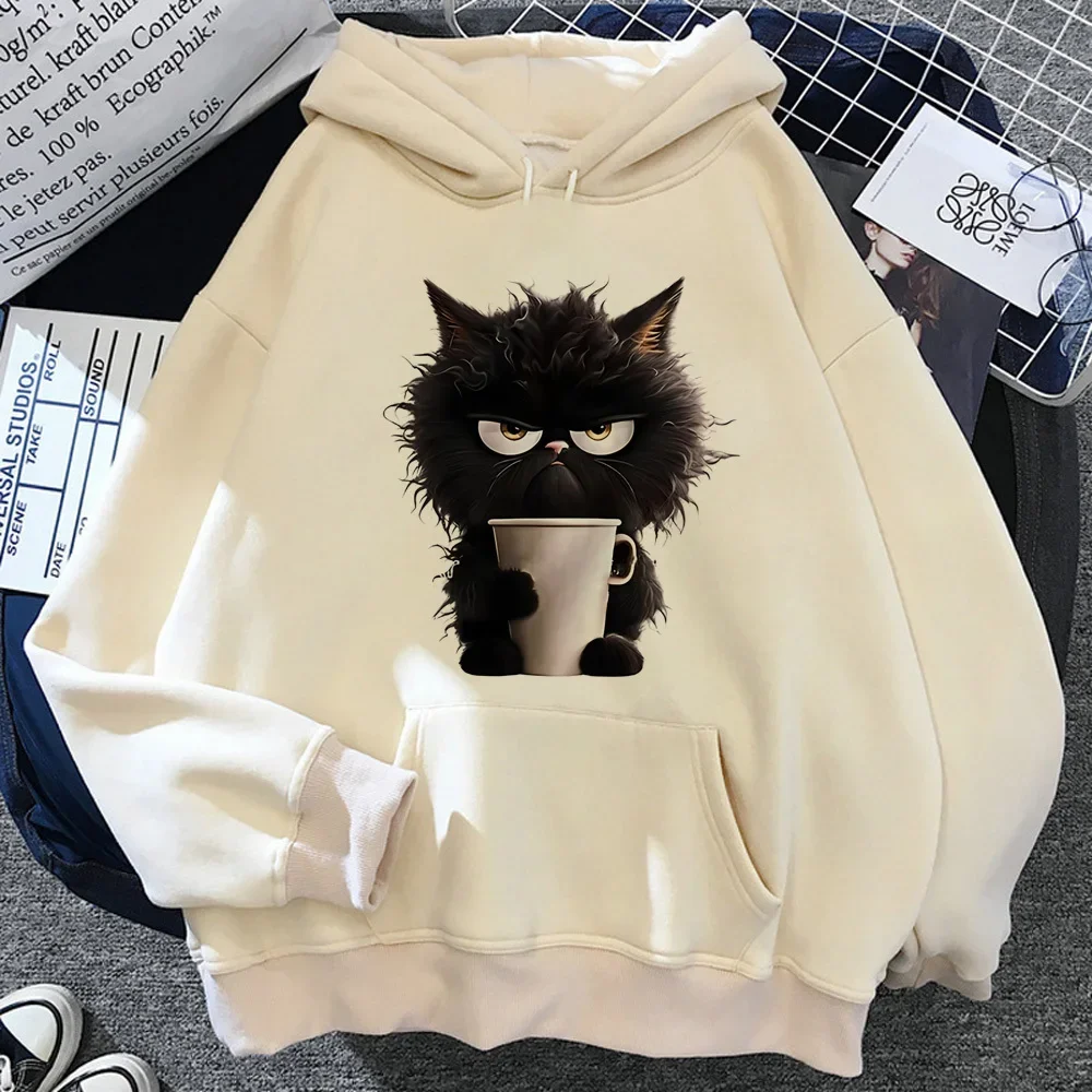 Cat hoodies women harajuku Hoody sweatshirts women 90s clothing