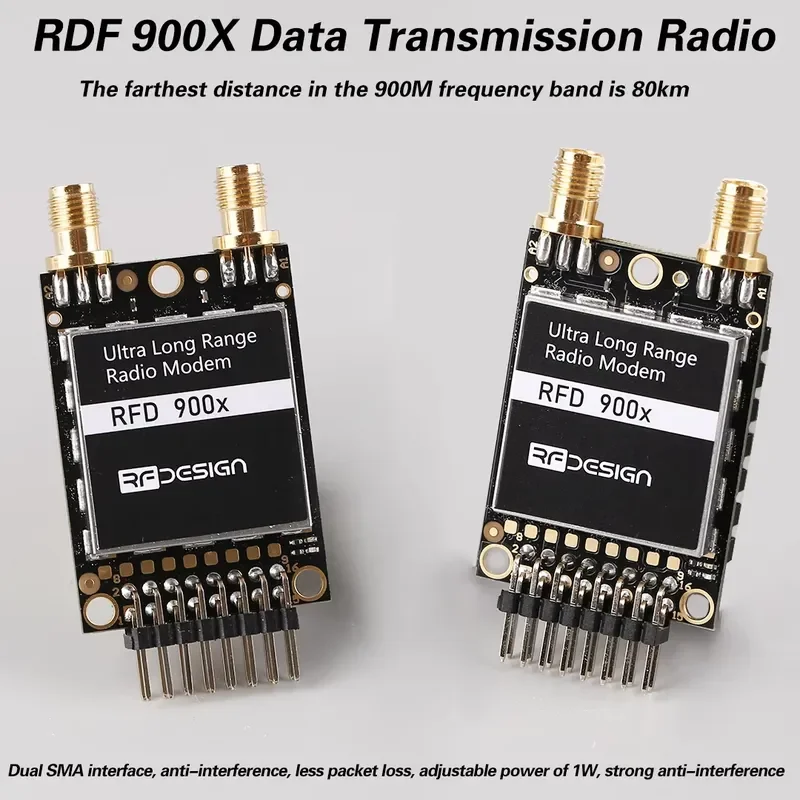 RFD900X High-Frequency Radio Module 40km Long Distance Data Transmission Australian Imported Modem for Remote Area