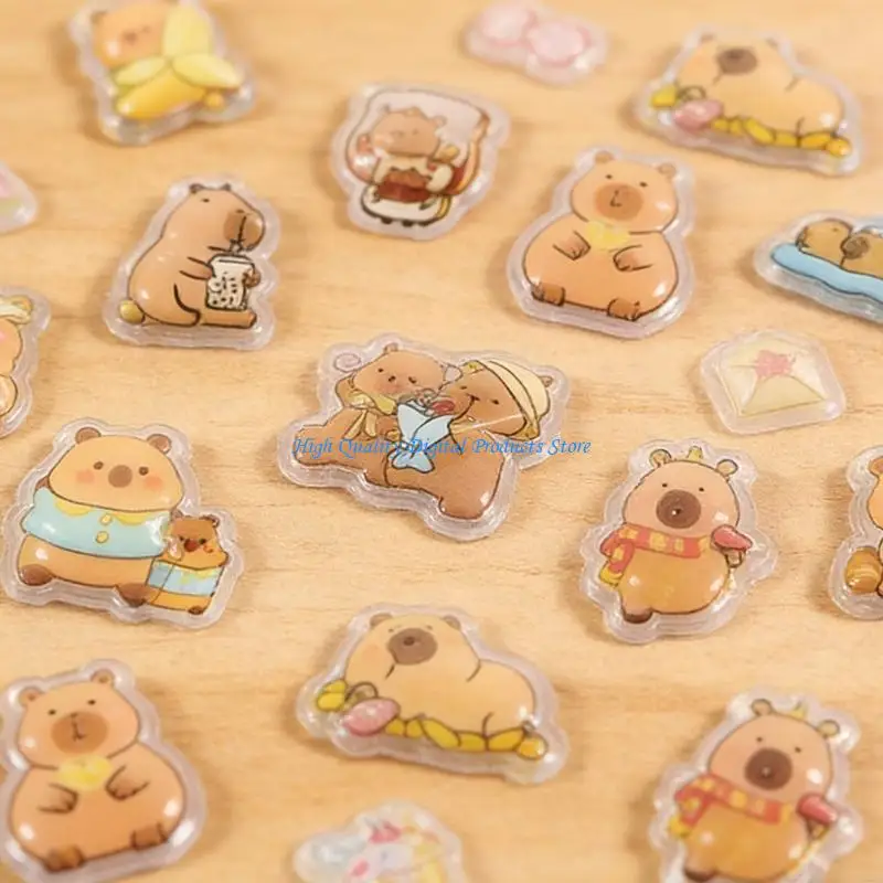 

U2JE Embossed Decorative Sticker Adhesive PVC Resin Sticker For Water Bottle Pencil Case Notebook and Kids Room Wall Art