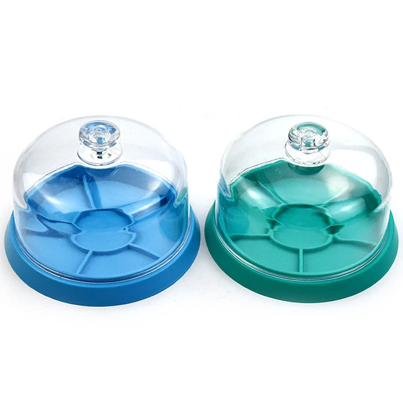 1Pc 6 Slots Watch Dust Sheet Cover with Tray Jewelry Movement Components Plastic Dustproof Covers Watchmaker Repair Tools