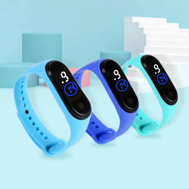 Waterproof Sports Wristband Watch With Led Electronic Fashion Casual Trend Touch Screen For Men Women And Students