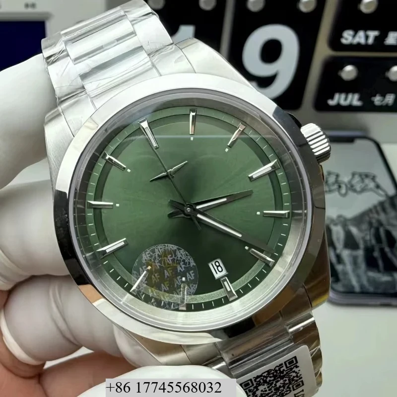 

Multifunctional Sports Watch Waterproof 20m Depth Mechanical Movement Sapphire Crystal Dial Window Green Stainless Steel Case