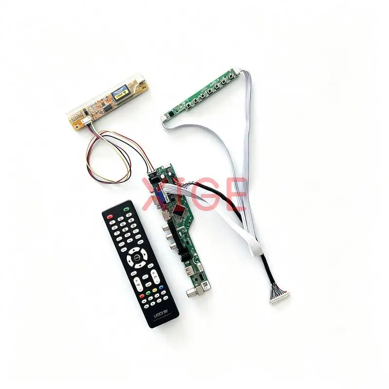 

Screen Drive Controller Board Fit QD14XL12 QD14XL20 QD14XL19 QD14XL07 1024x768 1CCFL 1024*768 USB+AV+VGA+HDMI 30Pin LVDS Kit DIY