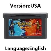 GBA Pokemon Series Game Cartridge Silver Rival Rom Hack 32 Bit Video Game Console Collection Card image 3