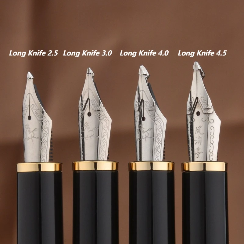 

Трехслойная перьевая ручка Long Knife-ground 4.0m с утолщенным трехслойным пером Armor, полированная вручную, от BALA OYE, для каллиграфии