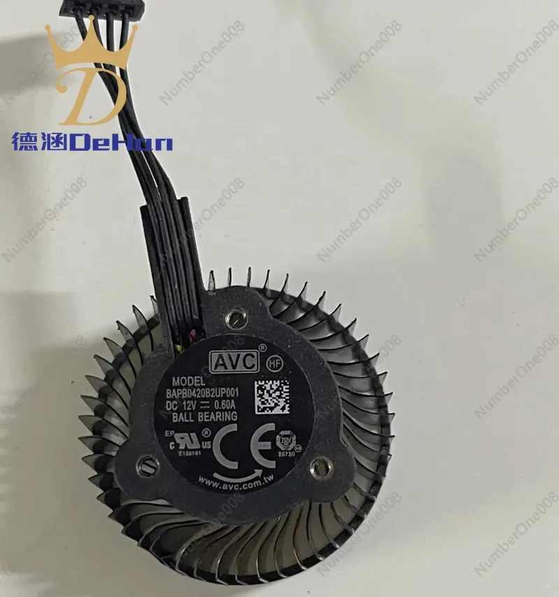 مروحة تبريد أصلية لاستبدال مروحة وحدة معالجة الرسومات Nvidia RTX A2000 - BAPB0420B2UP001/BAPCD0420R2UP001، 12 فولت 0.60 أمبير #5