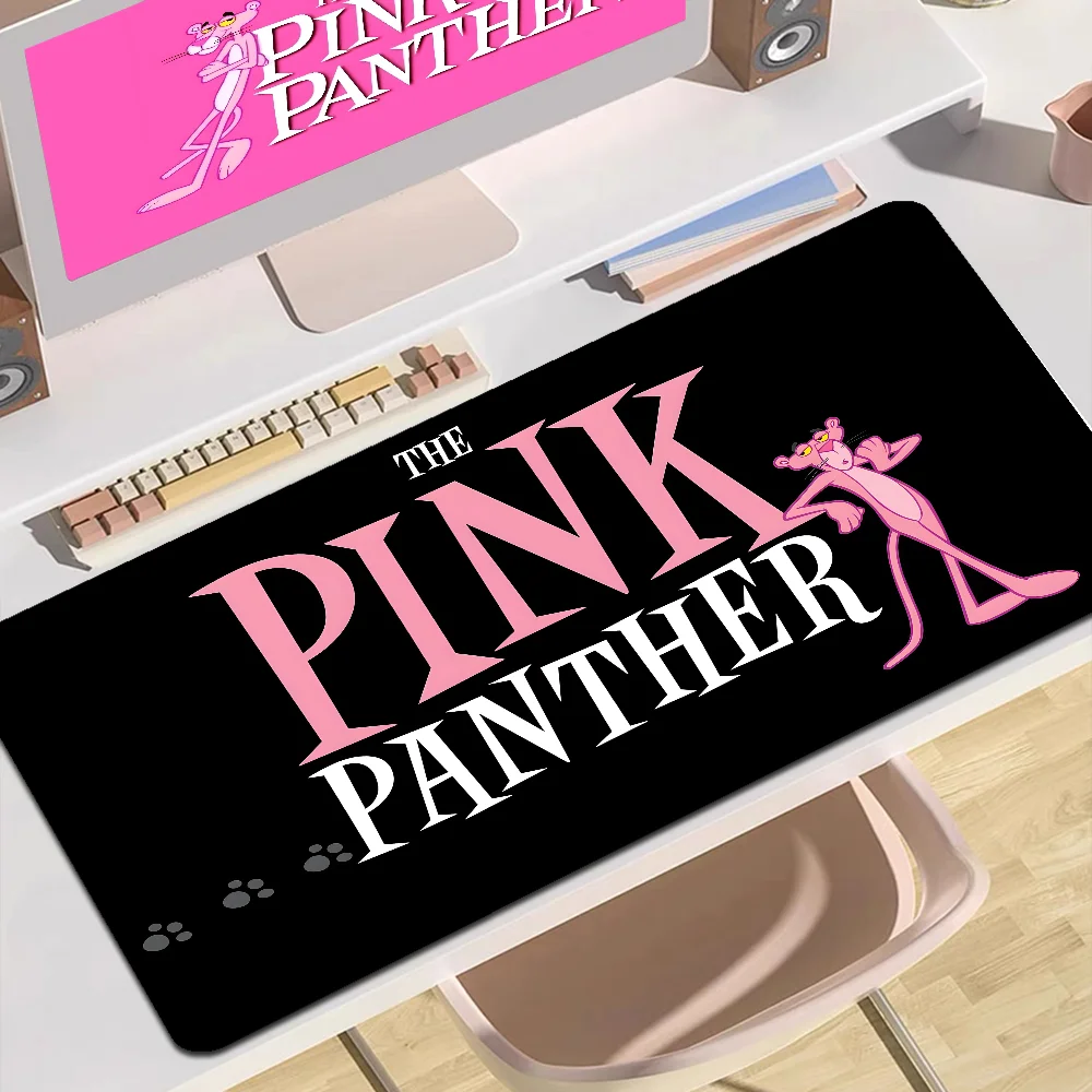 Cartoon P-Pink P-Panther Anime Hot Rubber Mouse Durable Desktop Mousepad Size For Large Edge Locking Game Keyboard Pad