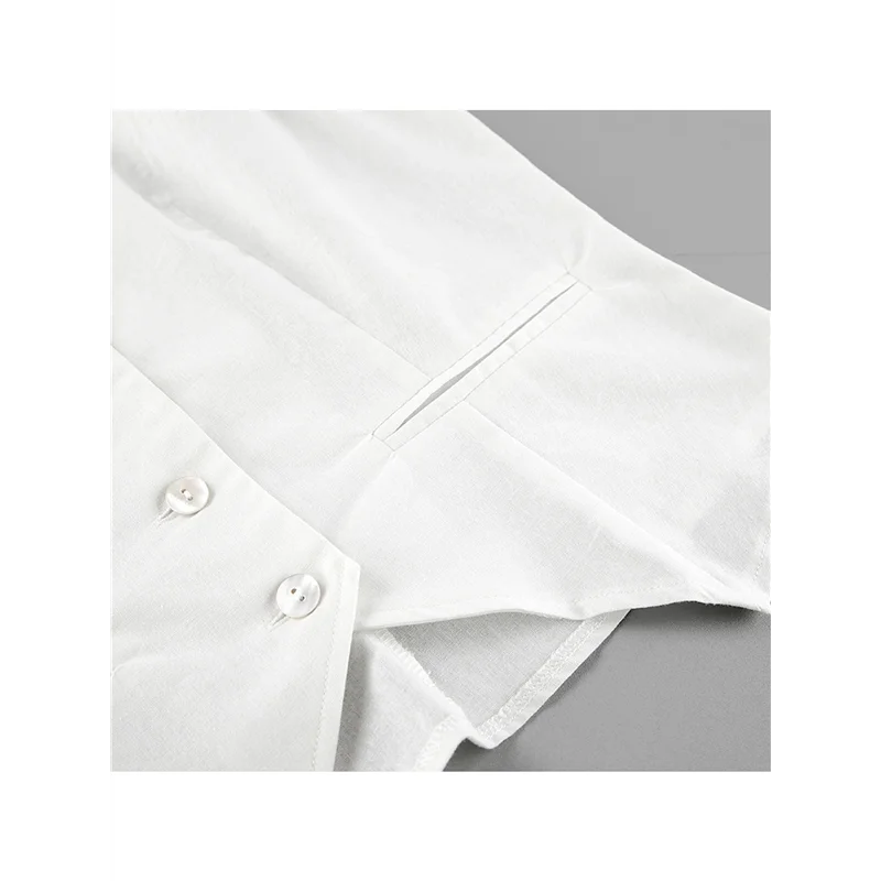 

【Party-Decoration】Two Piece Sets For Women Summer 2025 Button Down Suit Vest Tops High Waisted Shorts Business Casual Outfits