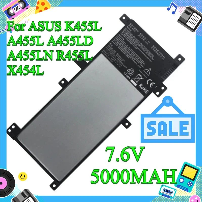 [NEW] Laptop Battery For ASUS K455L A455L A455LD A455LN R455L X454L VM410L F454 F455 Y483L W409L W419L, C21N1401