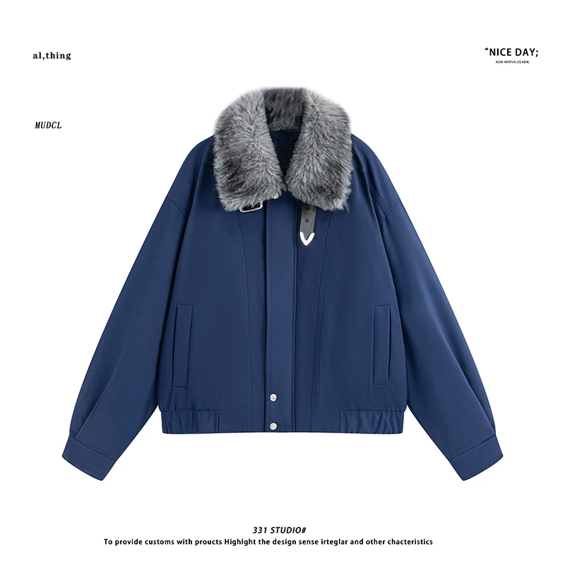 

Winter down jacket men Warm coat 2025 New fashion lightweight jacket Long fur collar