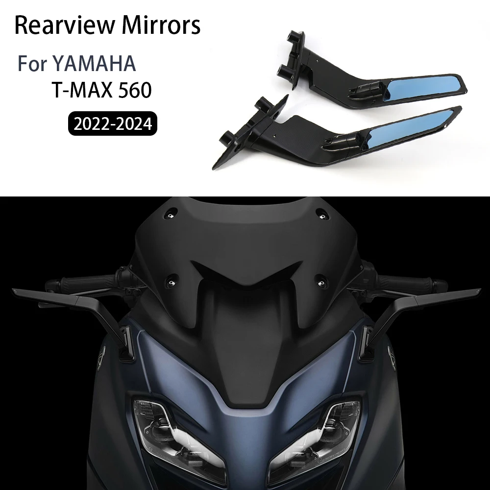 

TMAX560 Motorcycle Rearview Mirror Adjustable Winglet Mirror For YAMAHA T-MAX560 T-MAX 560 TMAX 560 2022 2023 Accessories