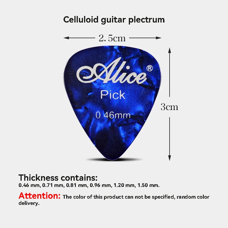 6pcs Alice Guitar Picks & 1 Plectrum Holder Celluloid Picks Tuning Capotraste Mediator Case Guitarra Accessories