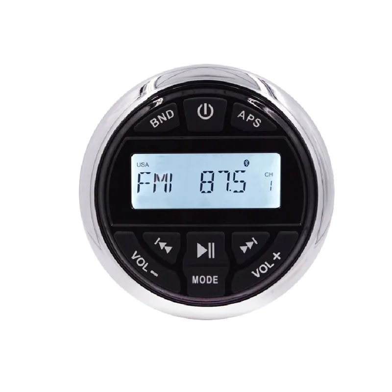

Professional ABS Material IP66 Waterproof Stereo Audio Set Player+Speaker for Marine Entertainment AUX BT AM/FM Yacht Boat