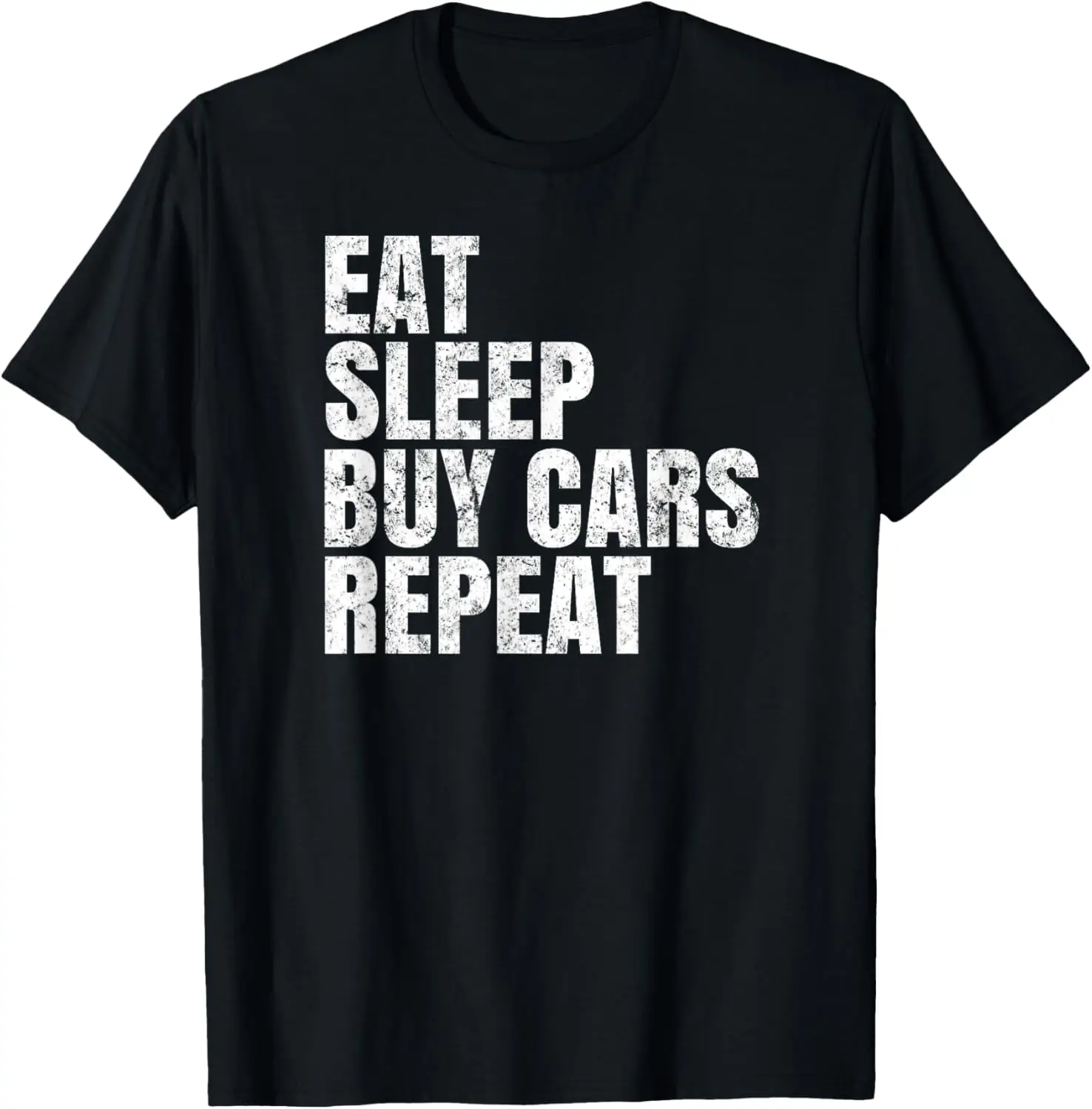 Funny Car Novelty Distressed T Shirt For Car Auction Buyers