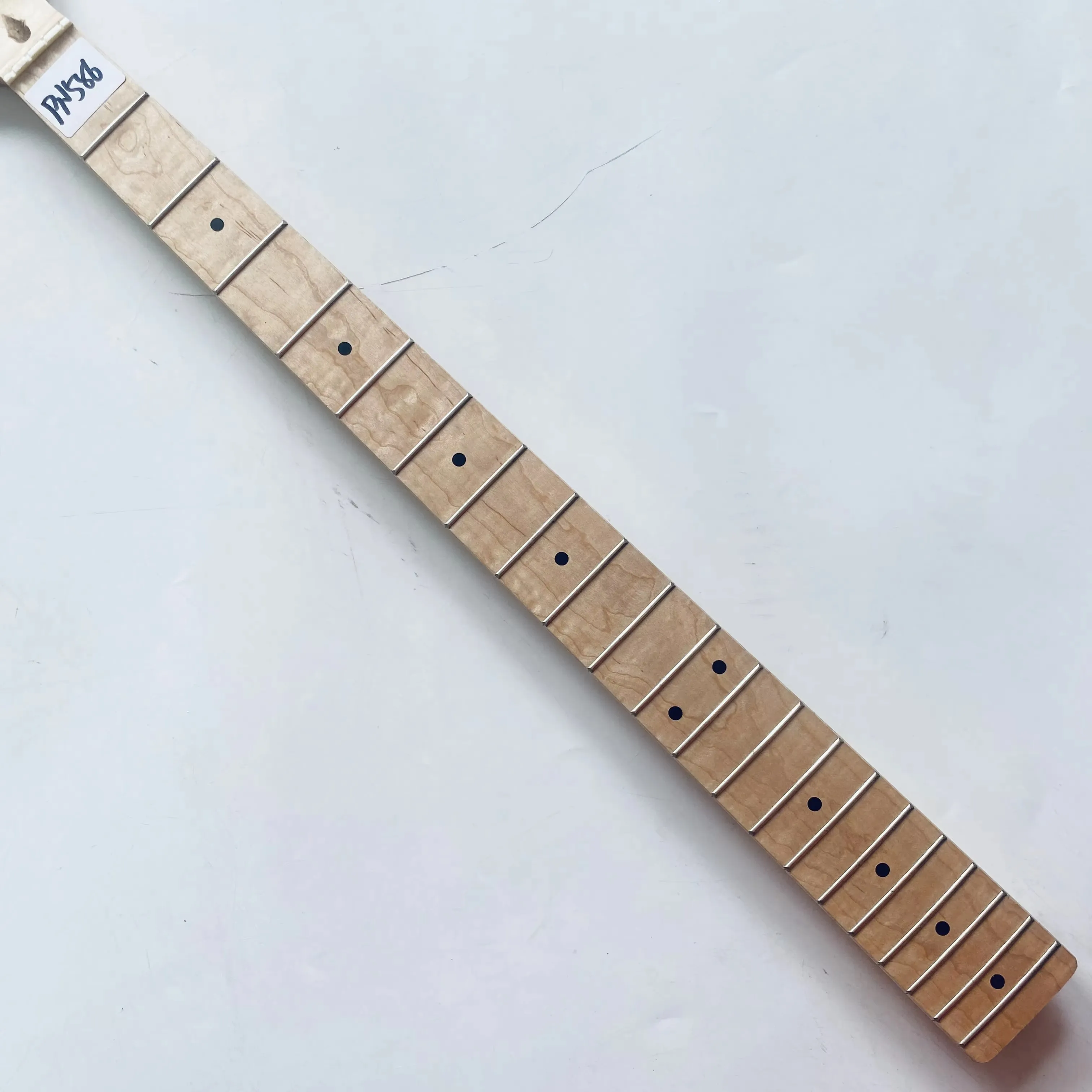 PN586 Boomcaster 4 Strings Electric Bass Neck Maple Wood 21 Fret  DIY Bass Parts Rosewood Trussrod  Inlay