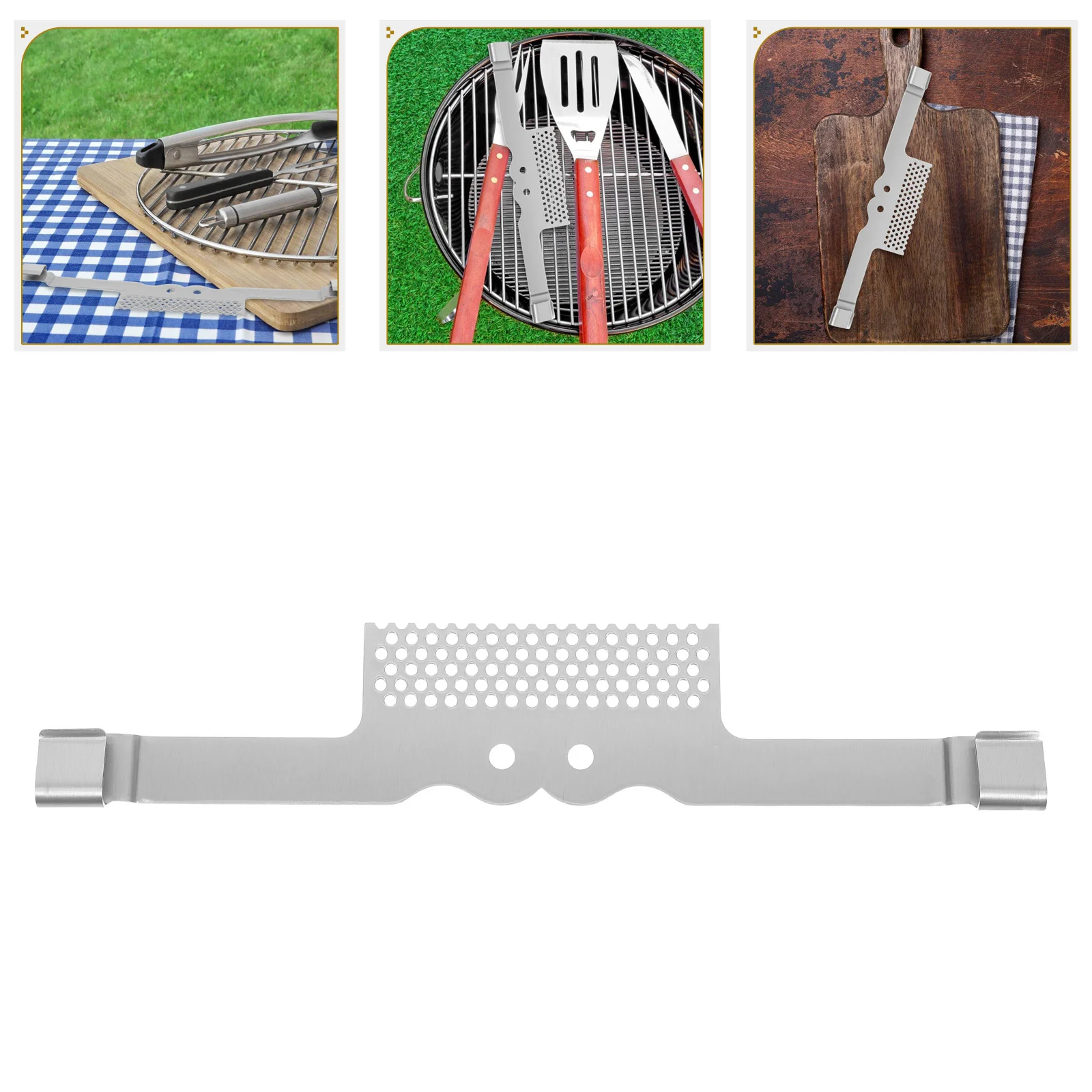 

Universal Grill Food Protective Mesh Screen Heat Resistant Grease Prevention Trap for Griddles Food Falling Prevention Stable