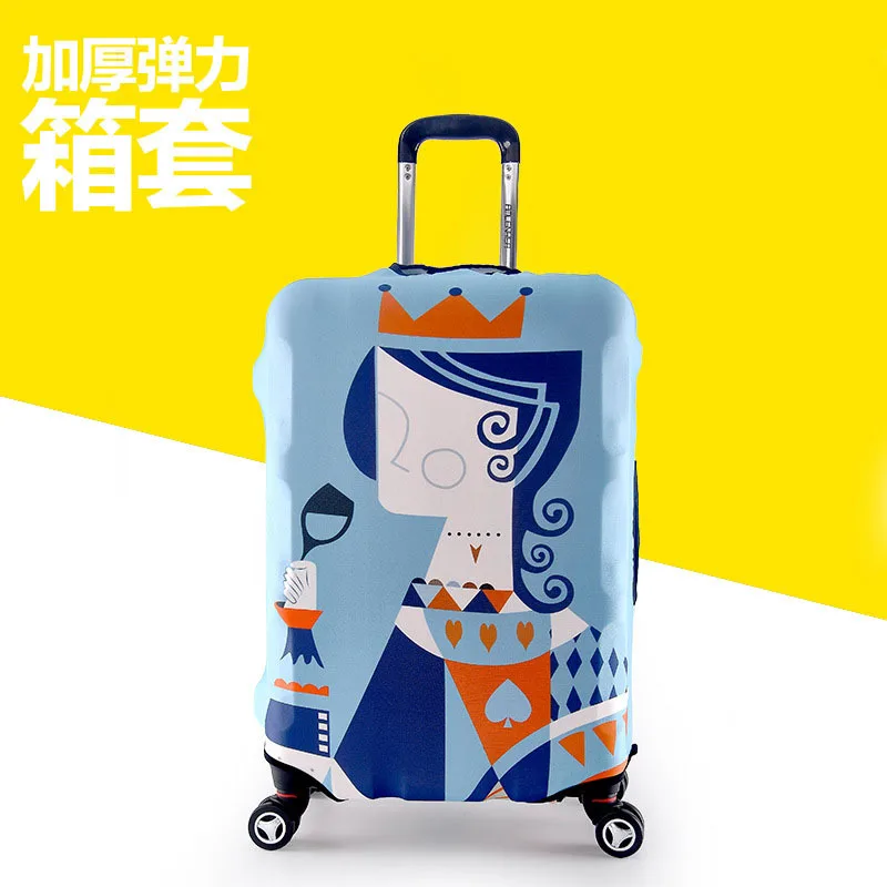 Fashionable Rolling Luggage cover cartoon suitcase cover elastic trolley case protection cover travel case cover cute case