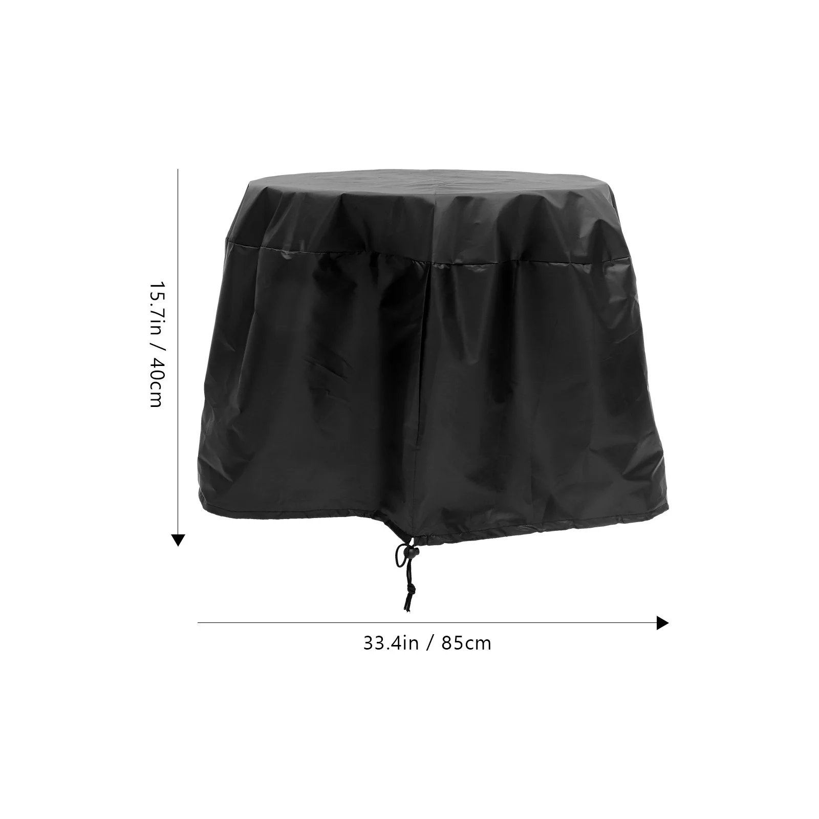 Outdoor Prep Table Covers 210d Furniture Bbq Barbecue Grill Rainproof Dustproof UV Small Round Protector Safety Mask