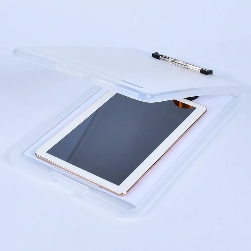 Plastic File Organizer Waterproof a4 Size Multifunctional File Folder Large Capacity with Clipboard File Folder with Clipboard