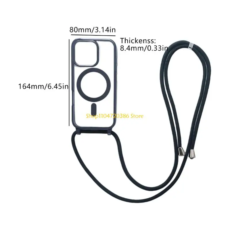 K0EA حافظة هاتف مغناطيسية بدون خدش مع حزام مناسبة لهاتف 15ProMax