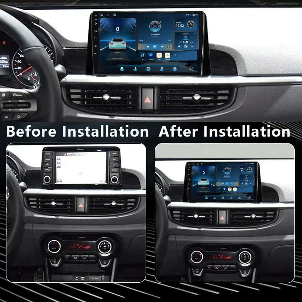 Car Radio Android 16 For KIA Morning 3 Picanto 2016 2017 2018 2019 2020 Carplay Player Navigation Multimedia Stereo Auto DSP DVD