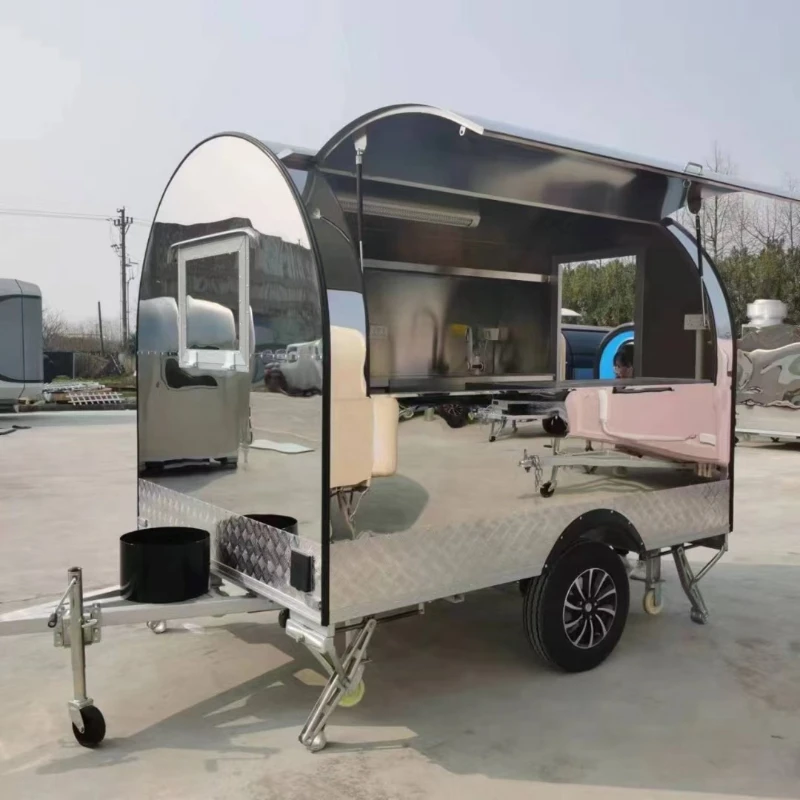 Chicken Barbecue Shop Bbq Catering Trailer Coffee Truck with Barbecue Snack Trailer