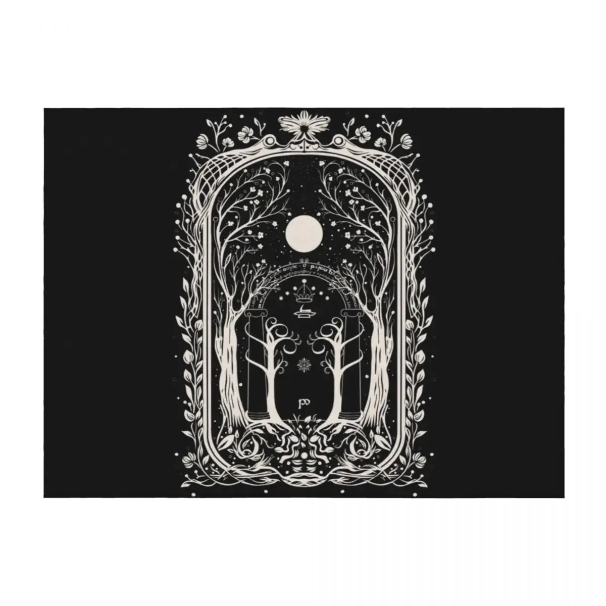 

Fantasy Gate to Moria Throw Blanket Polar Warm heavy to sleep cosplay anime Blankets