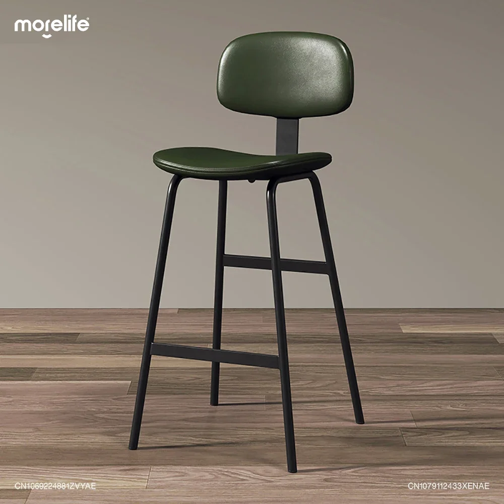 New Nordic Bar Chairs Modern Simple Light Luxury Counter Stools Leisure Creative Cafe Iron Art Bar Stool Checkout La Chaise
